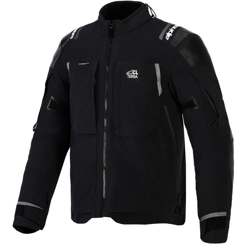 Alpinestars Andes PRO Drystar XF motocikla jaka melna-tumši pelēka