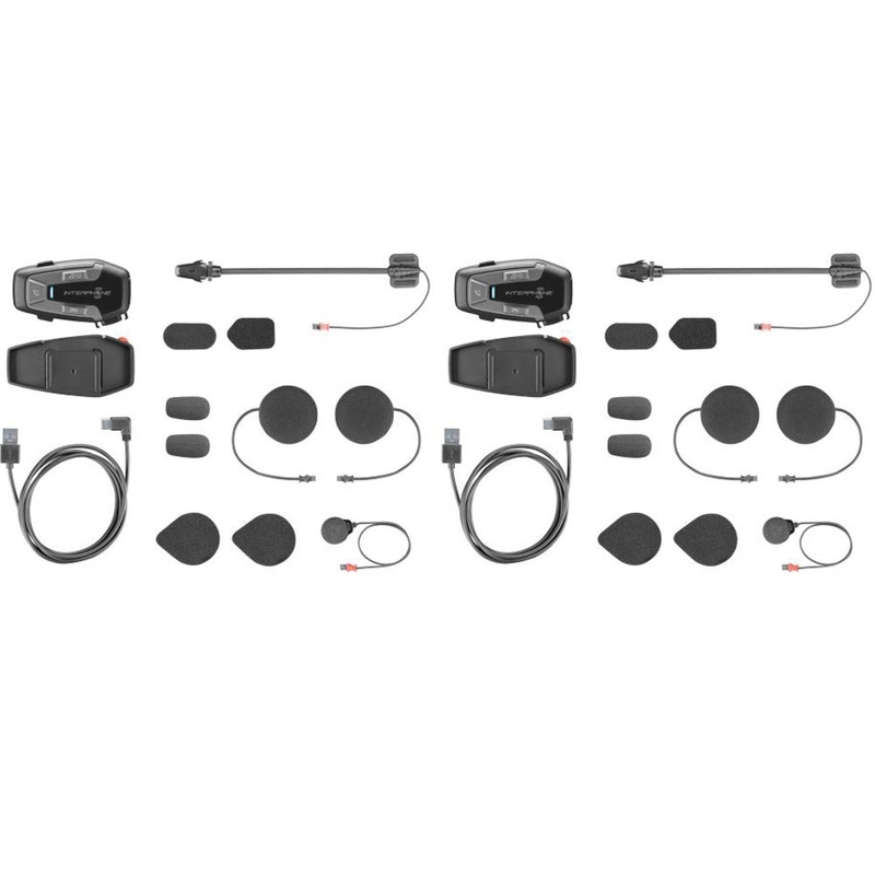 Bluetooth austiņas Interphone U-COM6R - Twin Pack