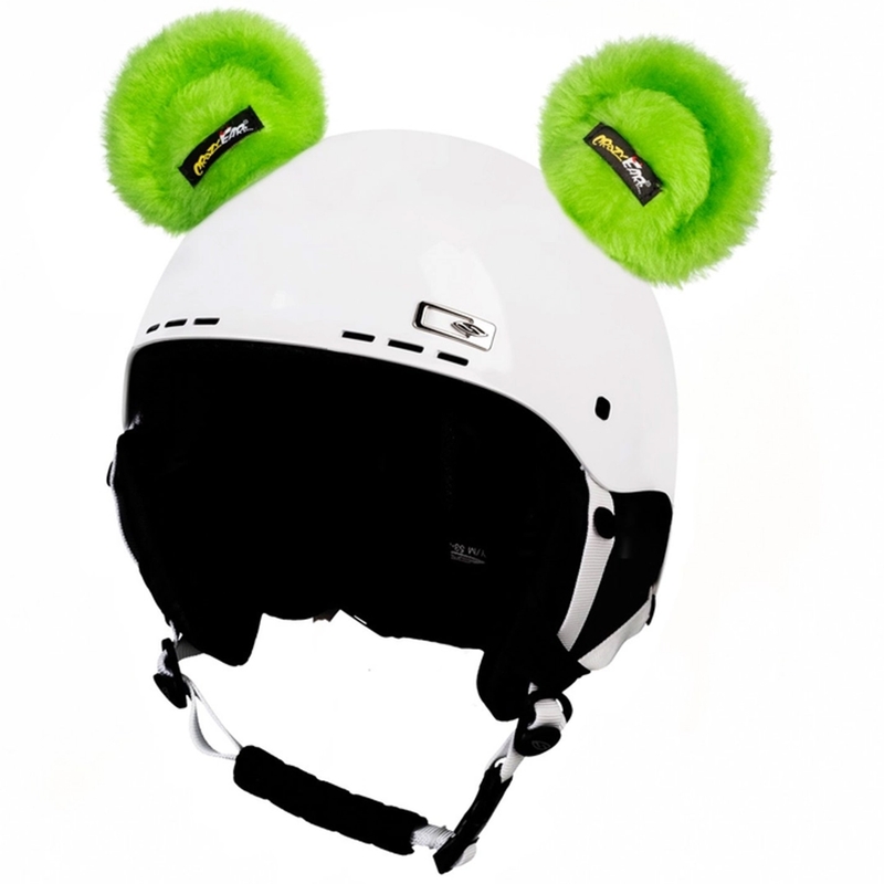 Ķiveres ausis Teddy Bear zaļš
