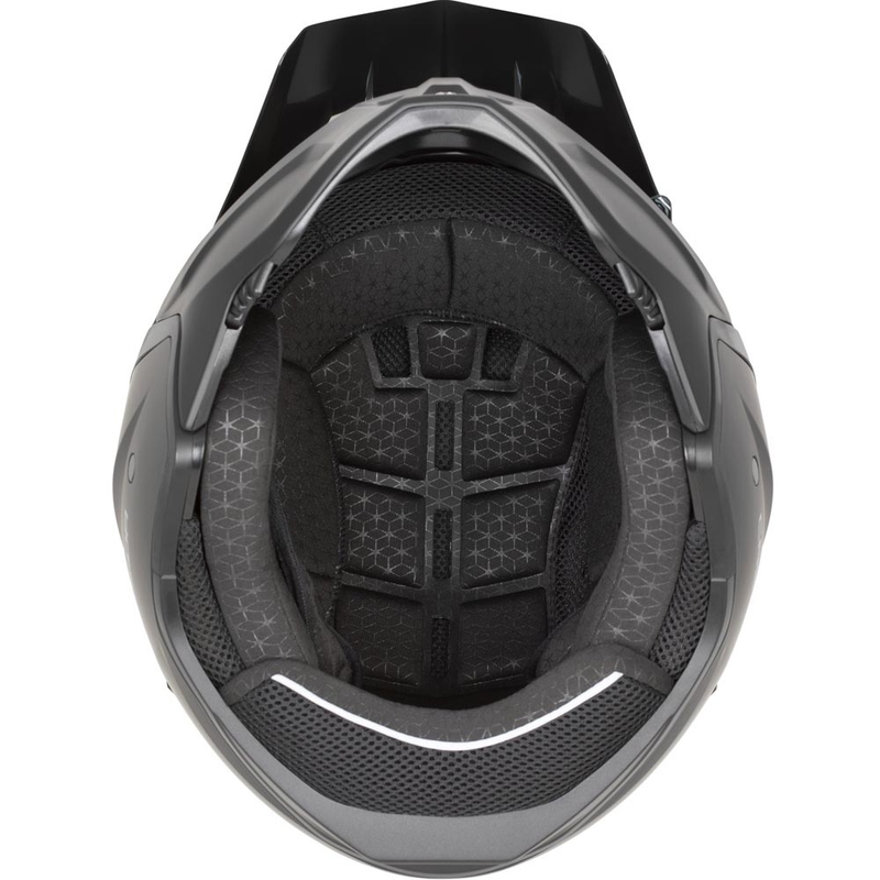 Modulāra motocikla ķivere Cassida Cross Country Dual fluorescējoši dzeltena-melna