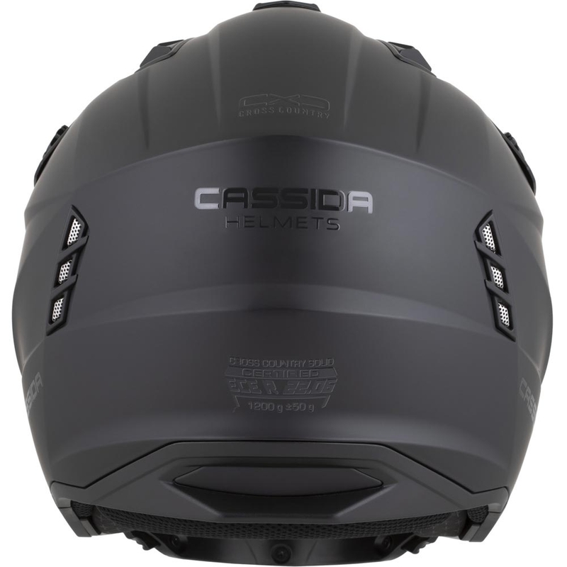 Modulāra motocikla ķivere Cassida Cross Country Dual matēta melna