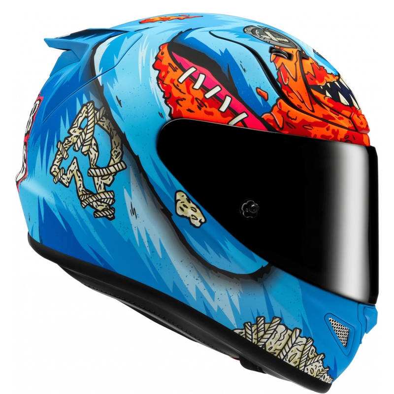 HJC RPHA 12 Mister Peeks motocikla ķivere, zila