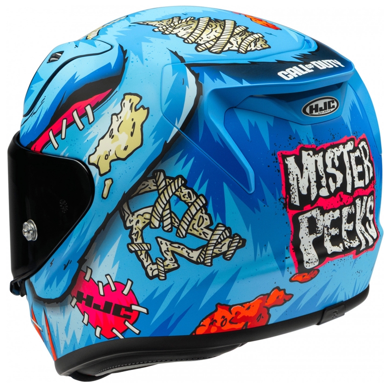 HJC RPHA 12 Mister Peeks motocikla ķivere, zila