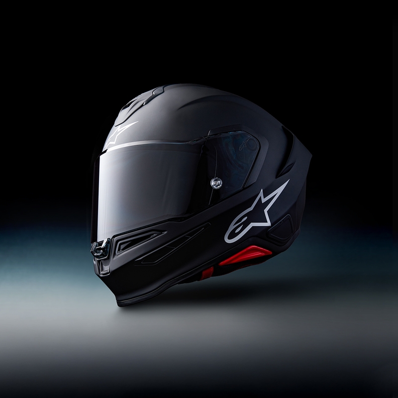 Alpinestars S-R7 Solid pilnas sejas motocikla ķivere matēti melna
