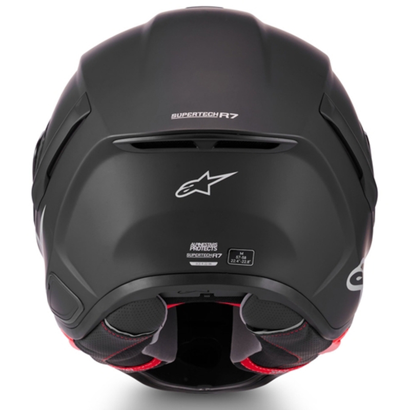 Alpinestars S-R7 Solid pilnas sejas motocikla ķivere matēti melna