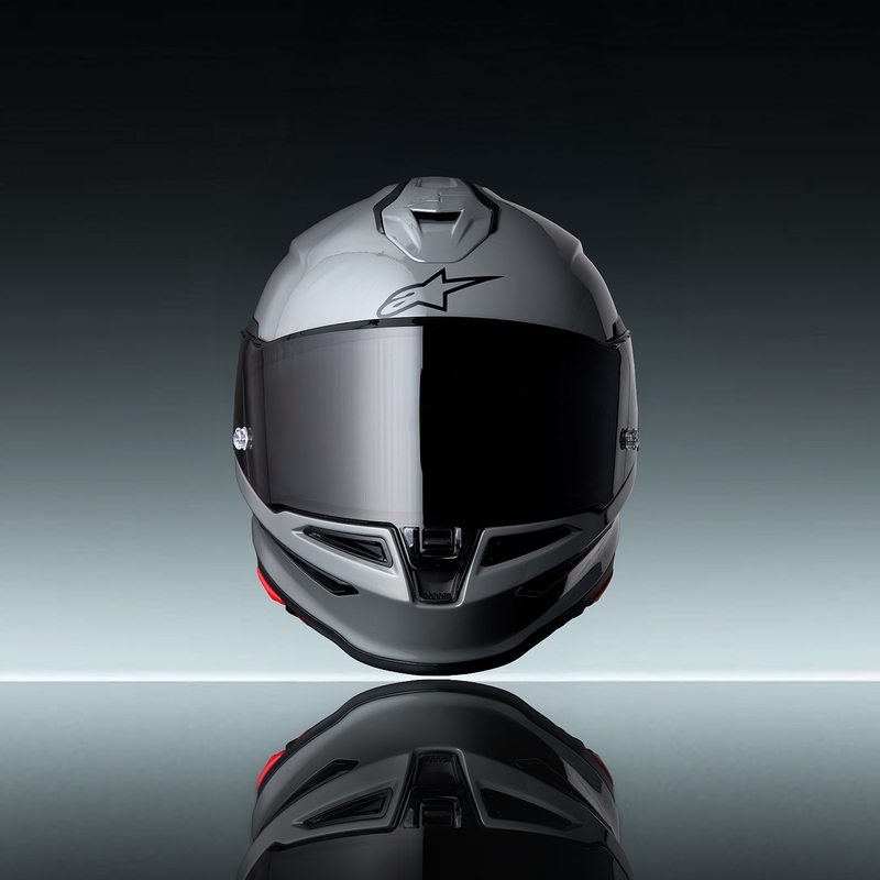 Alpinestars S-R7 Solid pilnas sejas motocikla ķivere pelēka