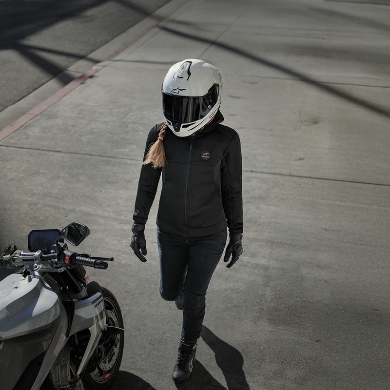 Alpinestars S-R7 Solid pilnas sejas motocikla ķivere, balta