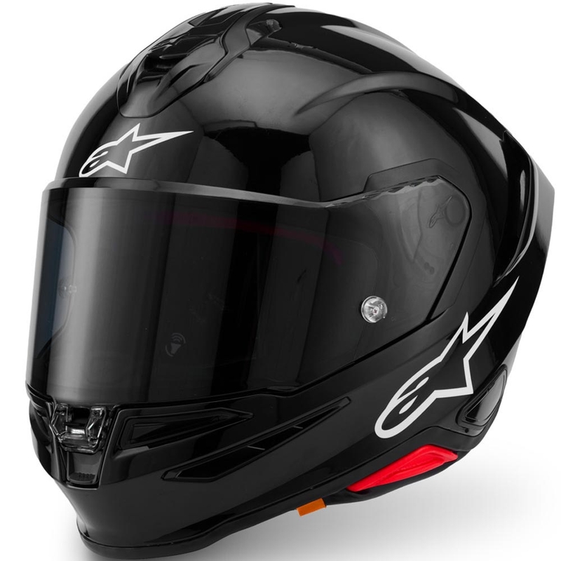 Alpinestars S-R7 Solid pilnas sejas motocikla ķivere, melna