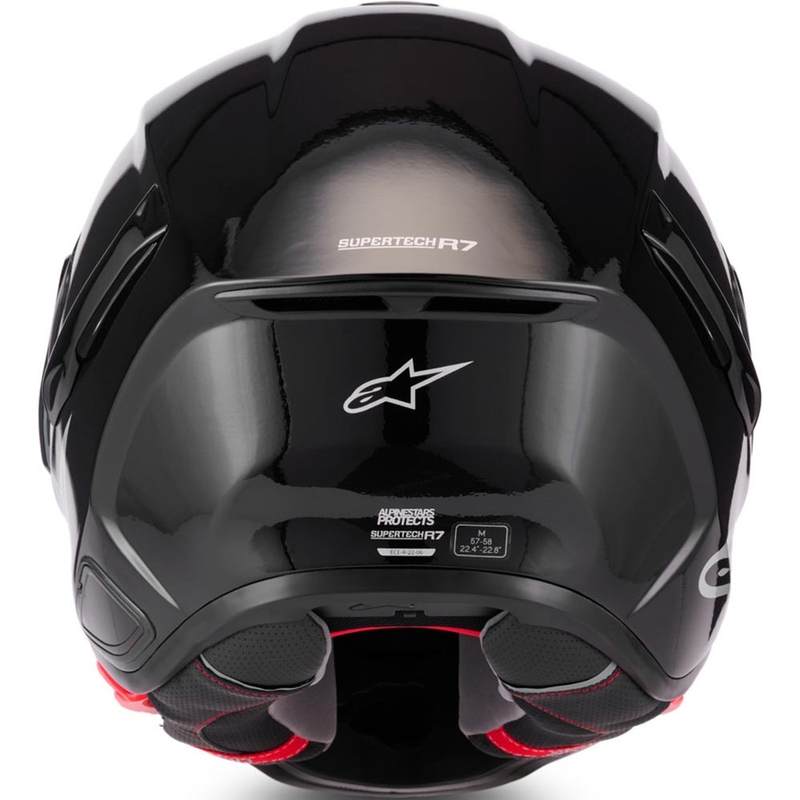 Alpinestars S-R7 Solid pilnas sejas motocikla ķivere, melna