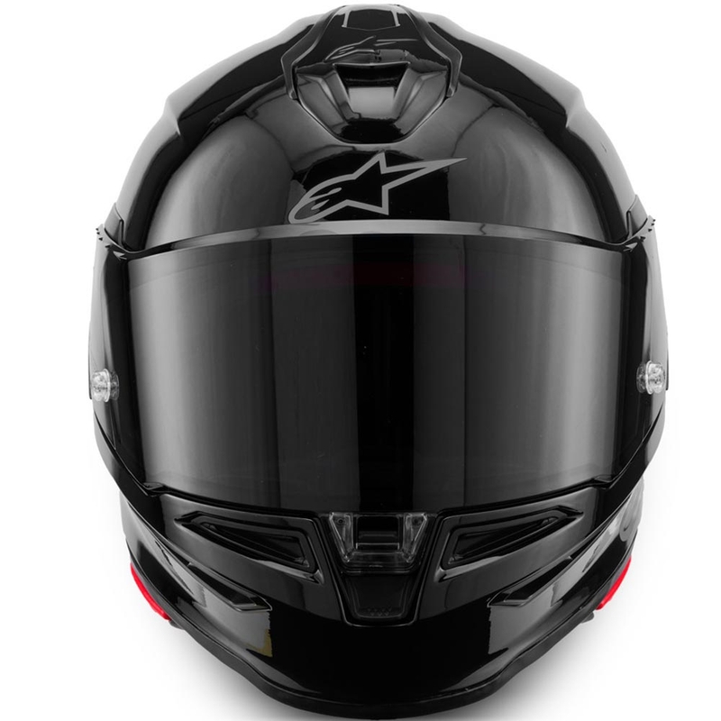 Alpinestars S-R7 Solid pilnas sejas motocikla ķivere, melna
