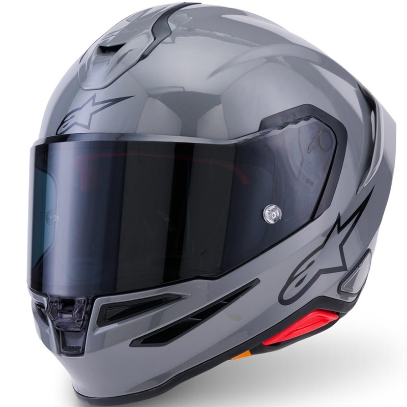 Alpinestars S-R7 Solid pilnas sejas motocikla ķivere pelēka