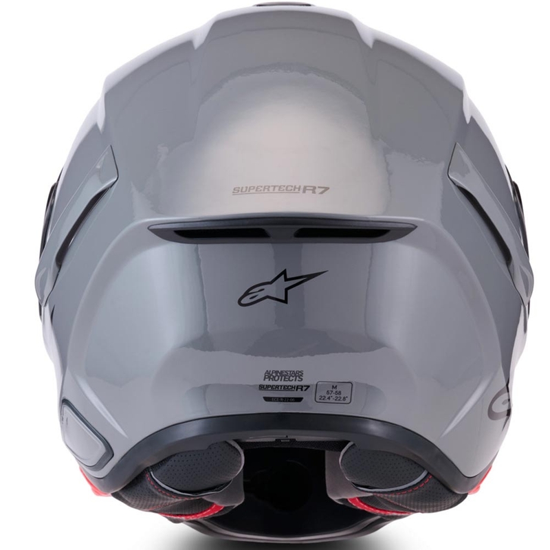 Alpinestars S-R7 Solid pilnas sejas motocikla ķivere pelēka