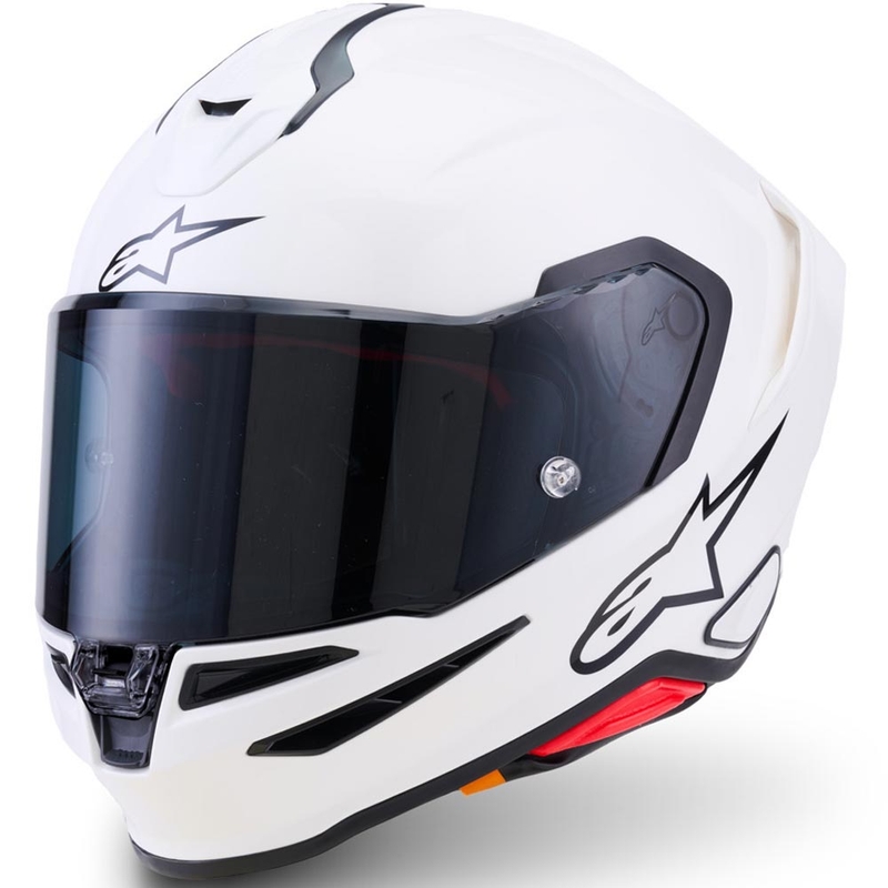 Alpinestars S-R7 Solid pilnas sejas motocikla ķivere, balta
