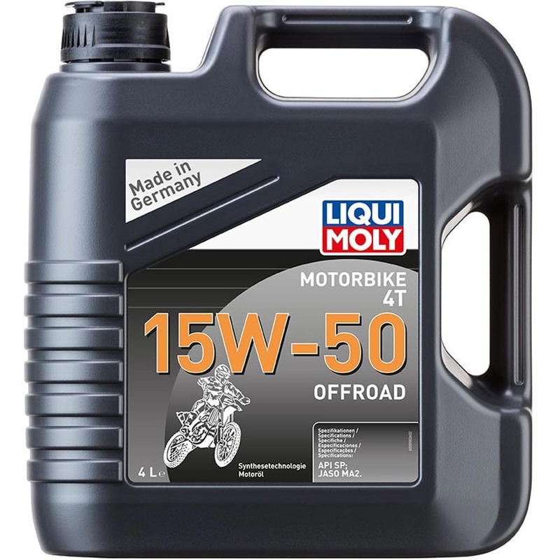 Sintētiskā motoreļļa LIQUI MOLY Motorbike 4T 15W50 Offroad 4 l