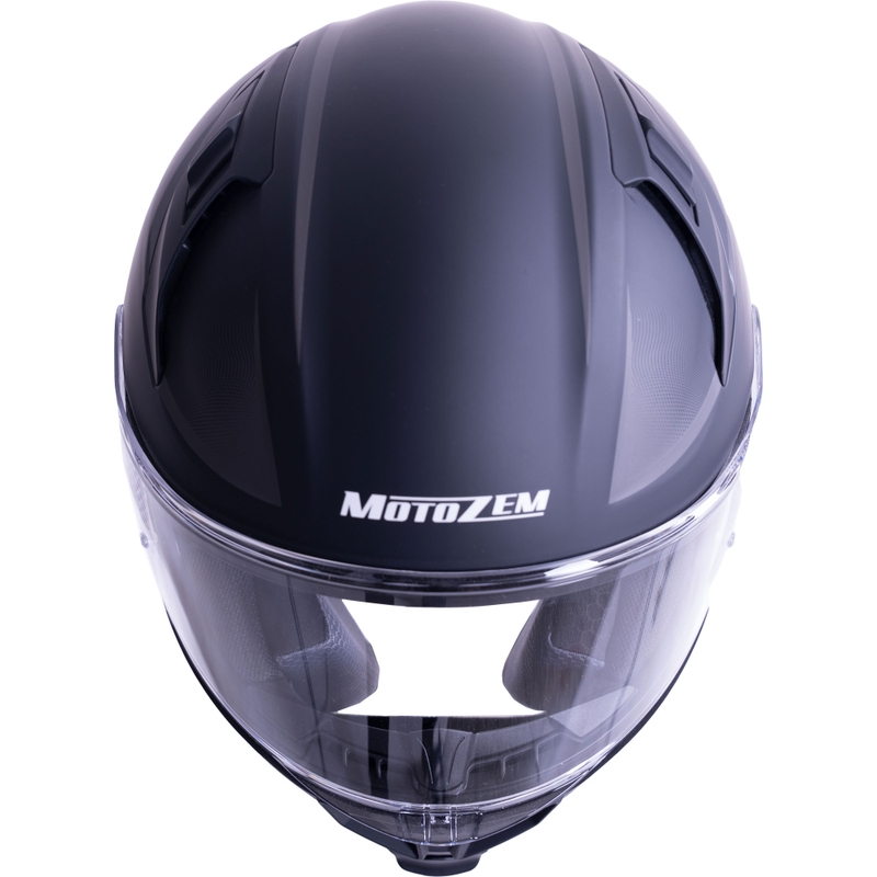 MotoZem Guardian pilnas sejas motocikla ķivere matēti melna - paraugs