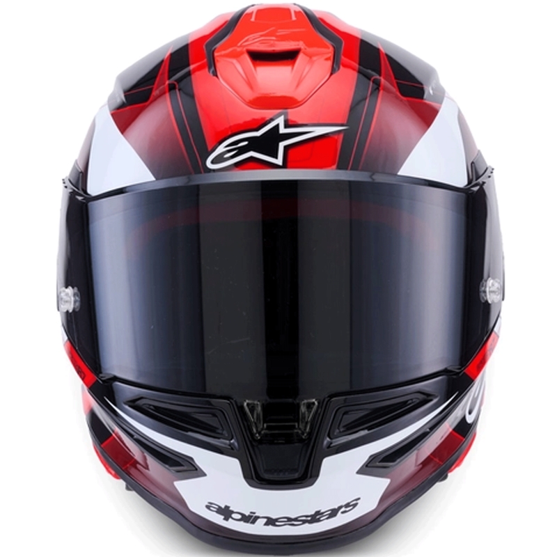 Alpinestars S-R7 Kinetis motocikla ķivere, melna-sarkana-balta