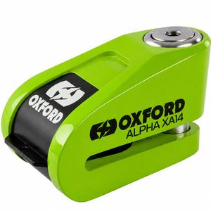 Oxford Alpha Alarm XA14 disku bremžu slēdzene - ierobežotas tirāžas, zaļa