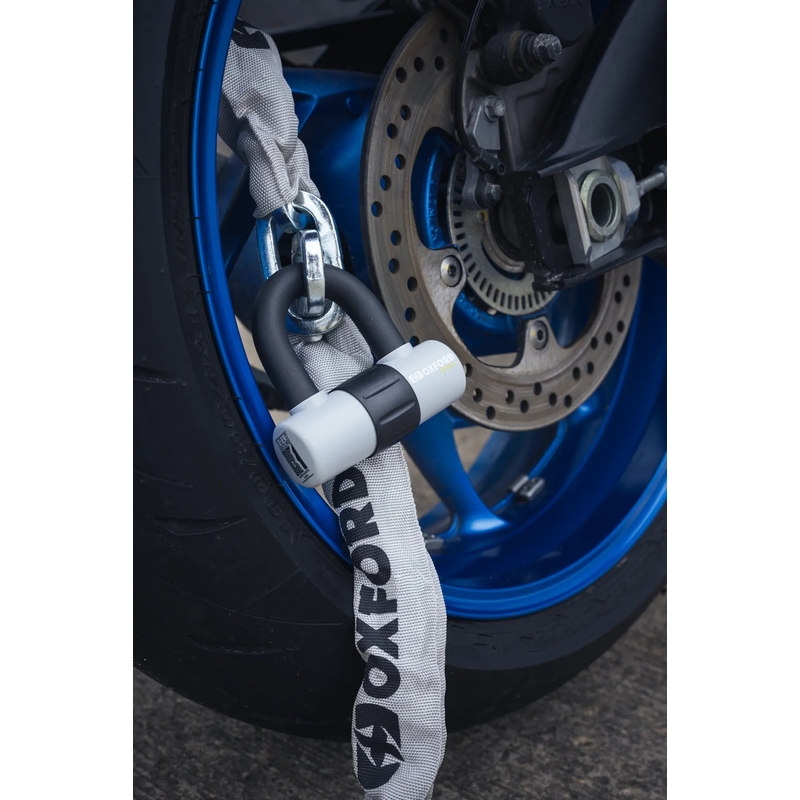 Oxford HD motocikla ķēdes slēdzene - ierobežotas tirāžas pelēka
