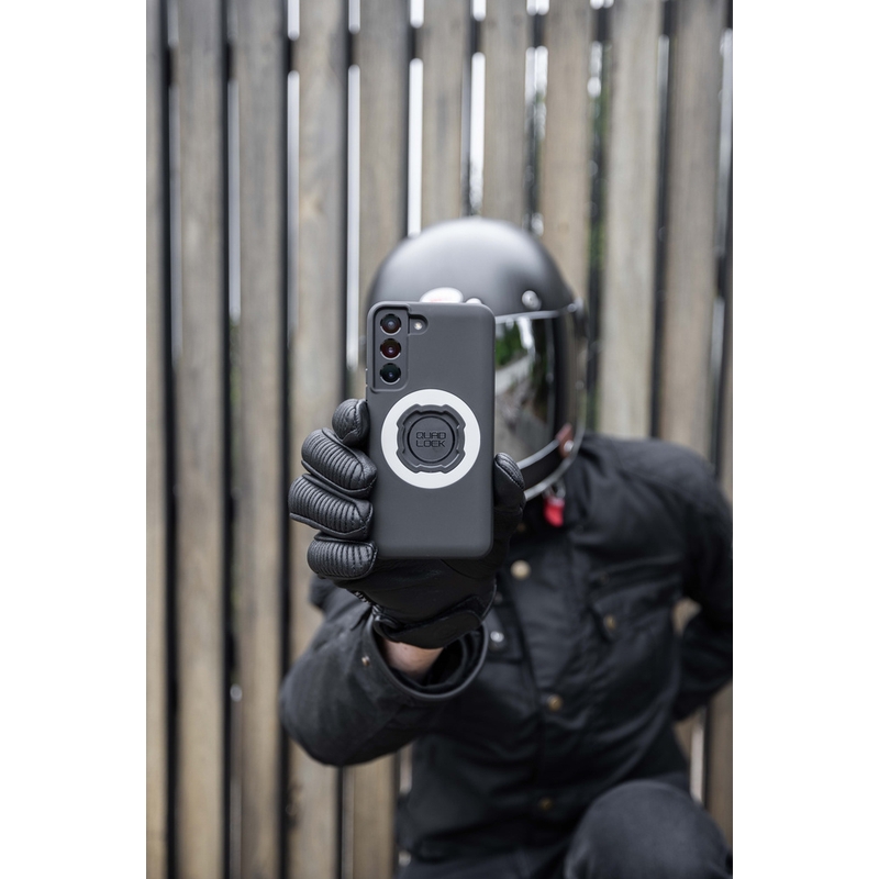 Quad Lock® MAG maciņš — Samsung Galaxy S25FE melns