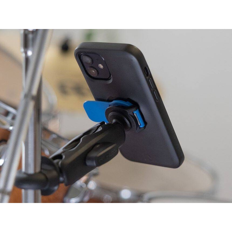 Quad Lock® 360 tālruņa turētāja galva ar atbrīvošanas sviru, zili melna
