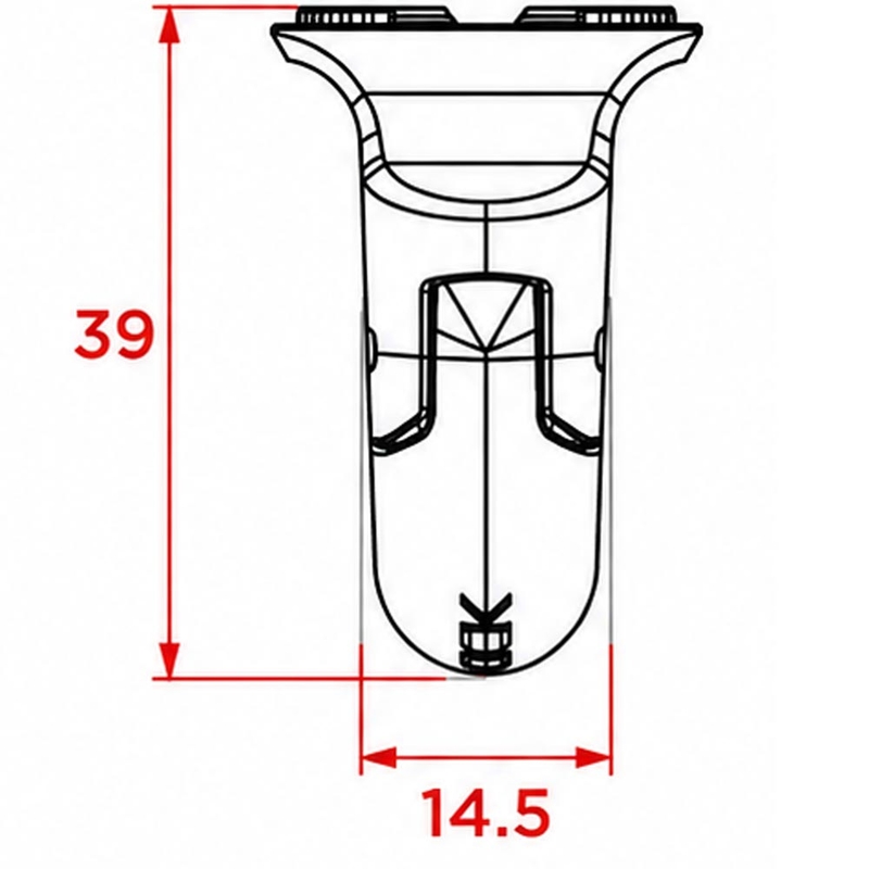 Quad Lock® 360 V2 maza tālruņa turētāja pamatne, melna