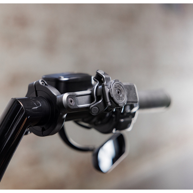 Quad Lock® PRO liels tālruņa turētājs uz stūres, melns