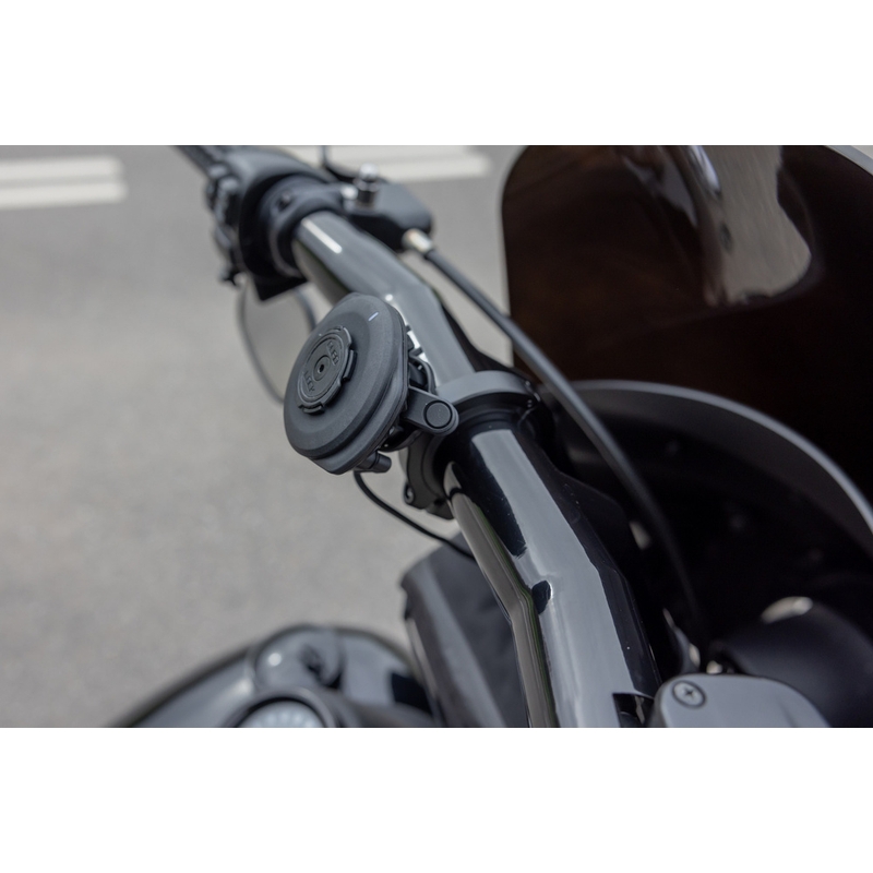 Quad Lock® PRO liels tālruņa turētājs uz stūres, melns