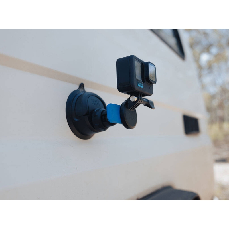 Quad Lock® sporta kameras adapteris — standarta GoPro, melns