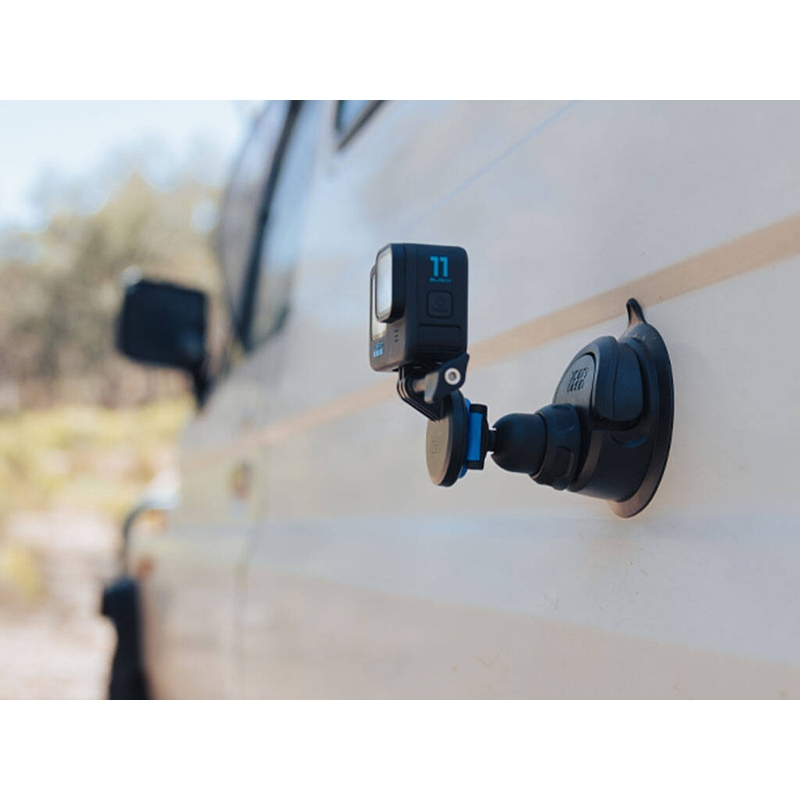 Quad Lock® sporta kameras adapteris — standarta GoPro, melns