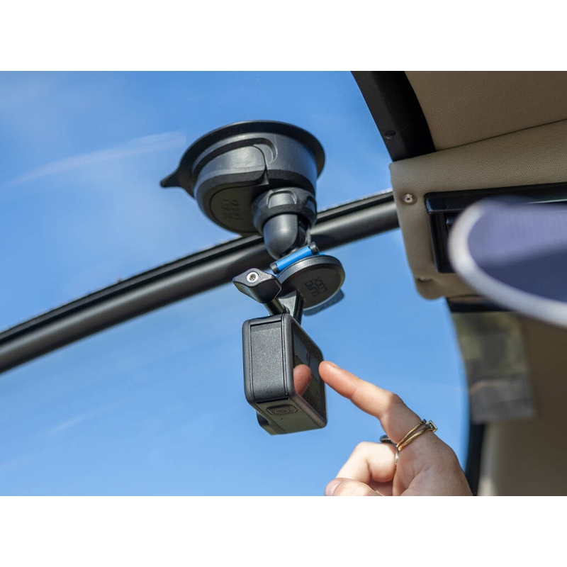 Quad Lock® sporta kameras adapteris — standarta GoPro, melns