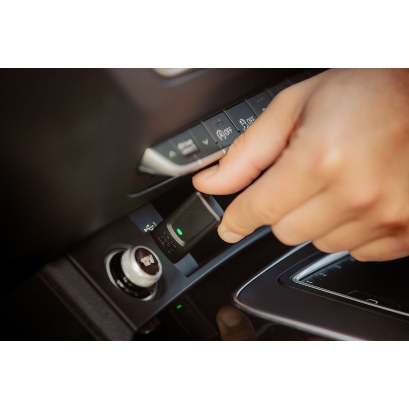 Quad Lock® CarPlay/Android Auto bezvadu adapteris, melns
