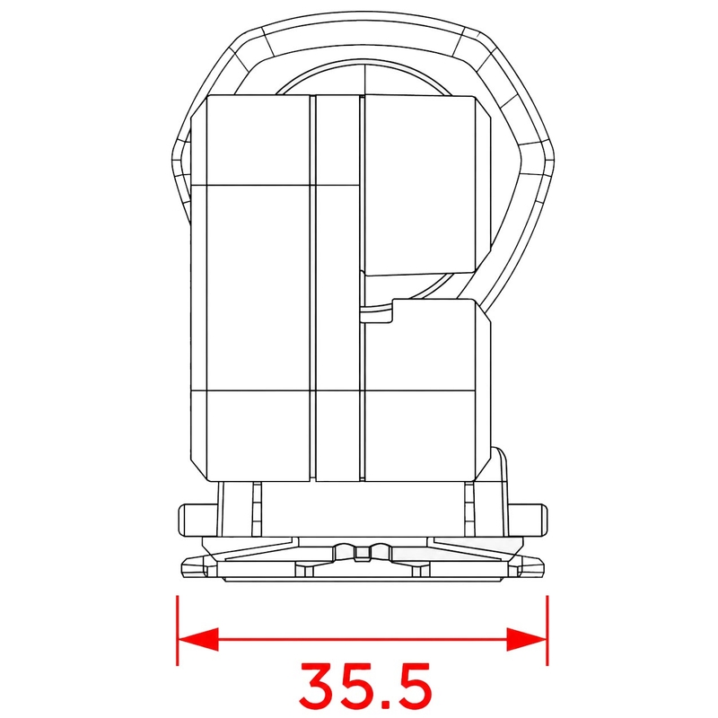 Quad Lock® statīvs, melns