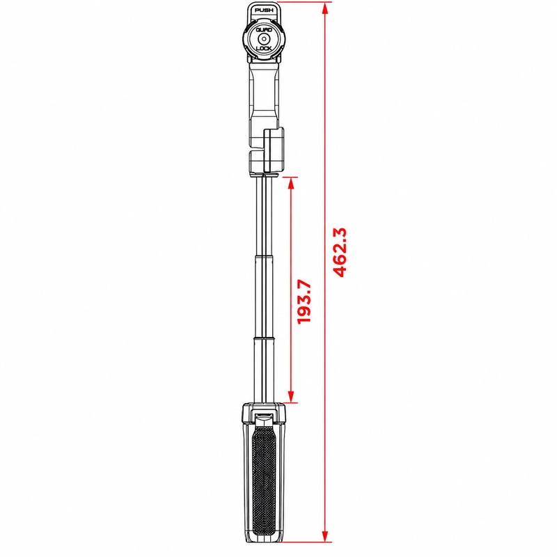 Quad Lock® statīvs, melns