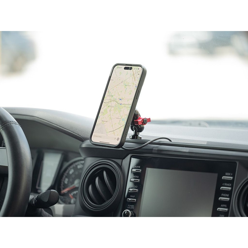 Quad Lock® automašīnas adapteri ar lodveida vāciņu, melni
