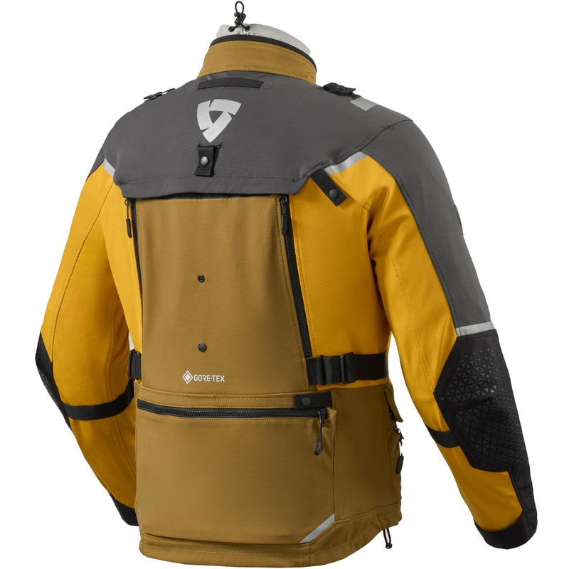 Revit Defender 4 GTX motocikla jaka melna-sinepju dzeltena