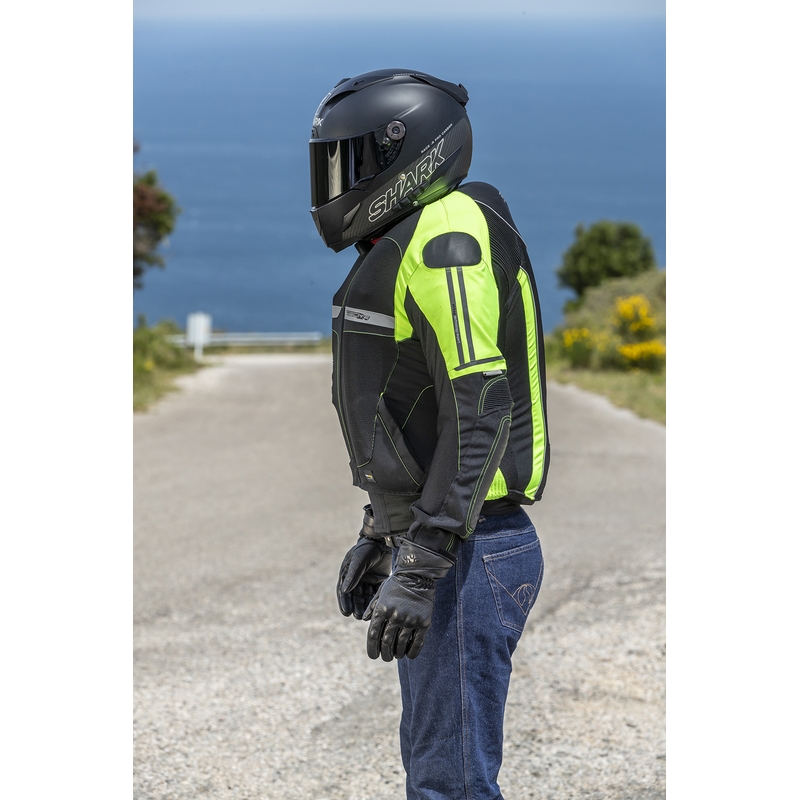 Gaisa spilvenu jaka HELITE Vented black-fluo yellow