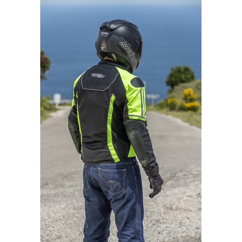 Gaisa spilvenu jaka HELITE Vented black-fluo yellow