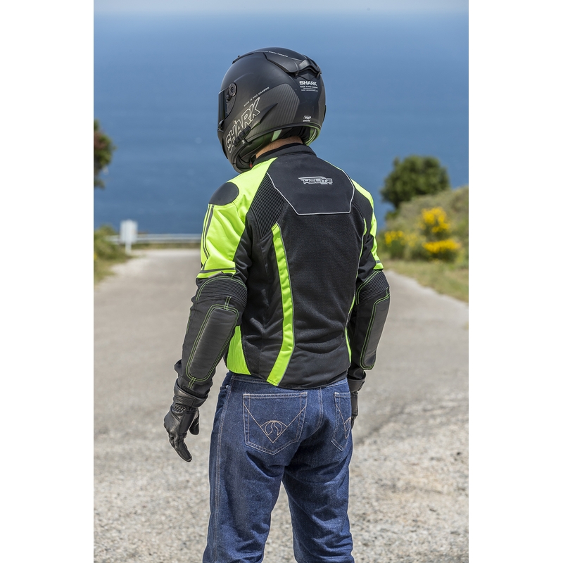 Gaisa spilvenu jaka HELITE Vented black-fluo yellow