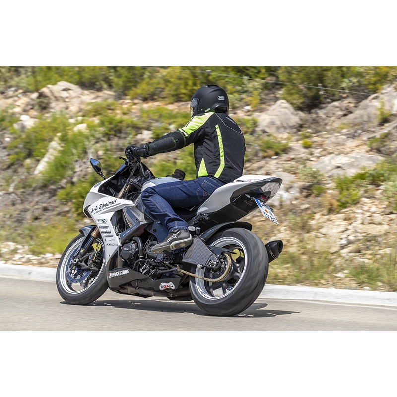 Gaisa spilvenu jaka HELITE Vented black-fluo yellow