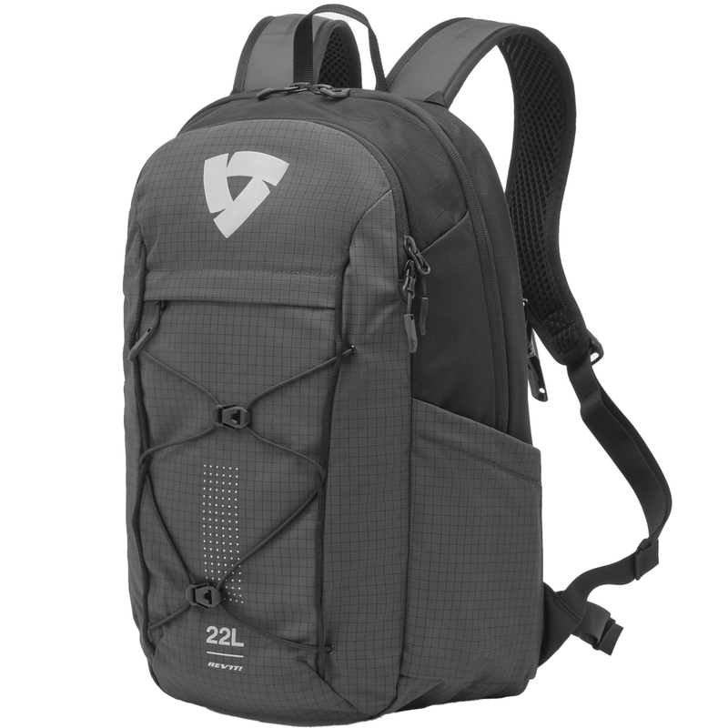 Revit Saroa motocikla mugursoma pelēkmelna 22 l