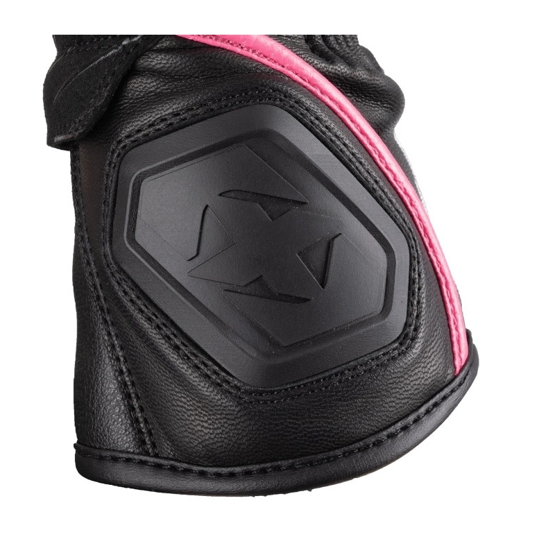 Sieviešu motocikla cimdi Oxford RP-5 3.0 melni-balti-rozā