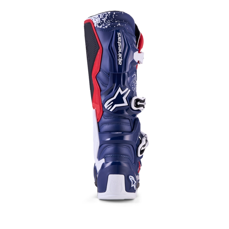 Alpinestars TECH 7 UNITY motokrosa zābaki sarkani-balti-zili