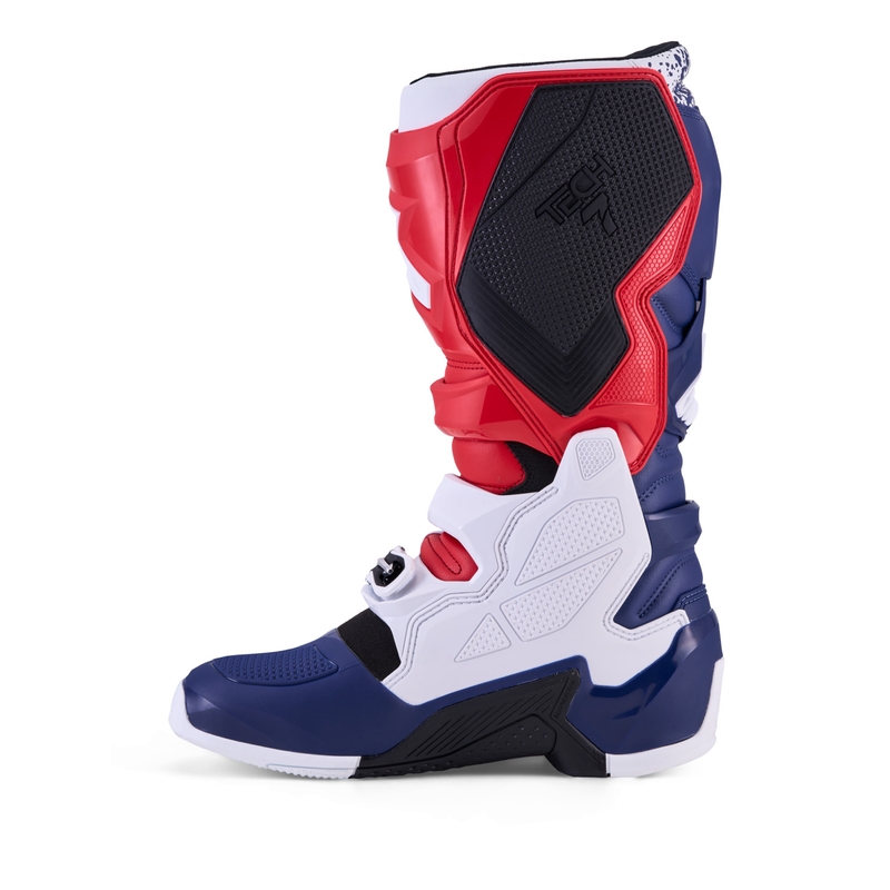 Alpinestars TECH 7 UNITY motokrosa zābaki sarkani-balti-zili