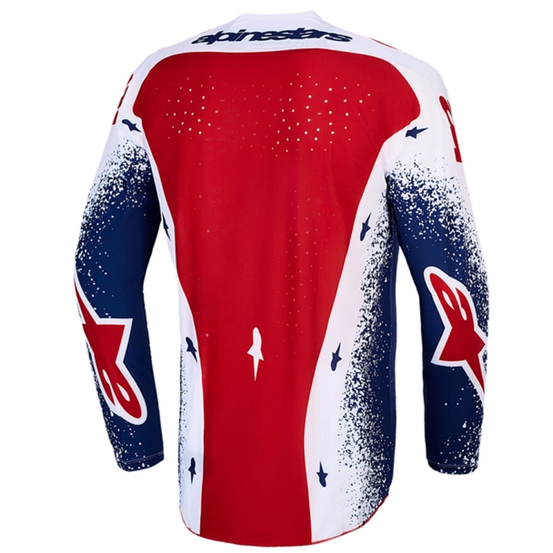 Alpinestars Techstar ierobežotā izdevuma Unity motokrosa krekls sarkanbaltzils