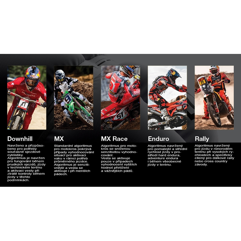 Alpinestars TECH-AIR®MX plazmas sistēmas gaisa spilvenu veste, balta-melna-sarkana