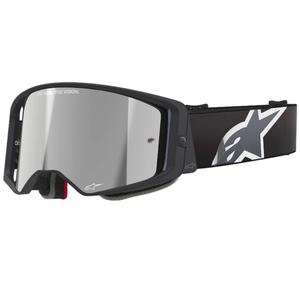 Alpinestars Supertech Corp motokrosa brilles melnas un pelēkas ar sudraba lēcām