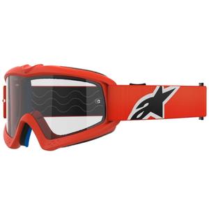 Alpinestars Vision Vision Youth Corp bērnu motokrosa brilles oranžas ar caurspīdīgām lēcām