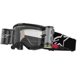 Alpinestars Vision 5 Corp ROLL-OFF Wide Vision motokrosa brilles melnas ar caurspīdīgu lēcu