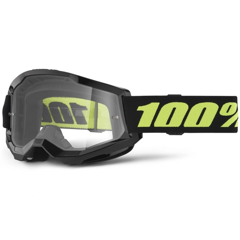 Motokrosa brilles 100% STRATA 2 New Solar (caurspīdīgs pleksi)