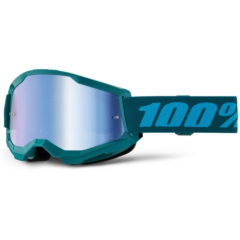 Motokrosa brilles 100% STRATA 2 New Stone blue (blue plexi)